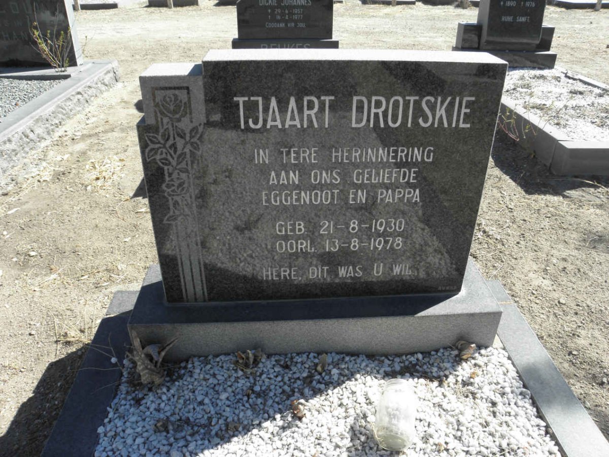 DROTSKIE Tjaart 1930-1978