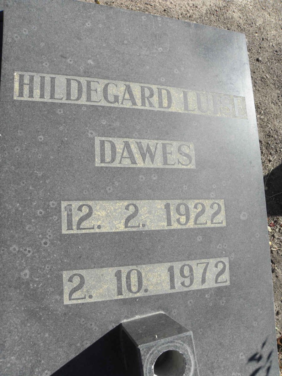 DAWES Hildegard Luise 1922-1972