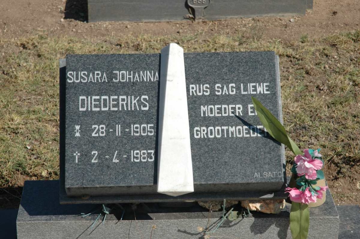 DIEDERIKS Susara Johanna 1905-1983