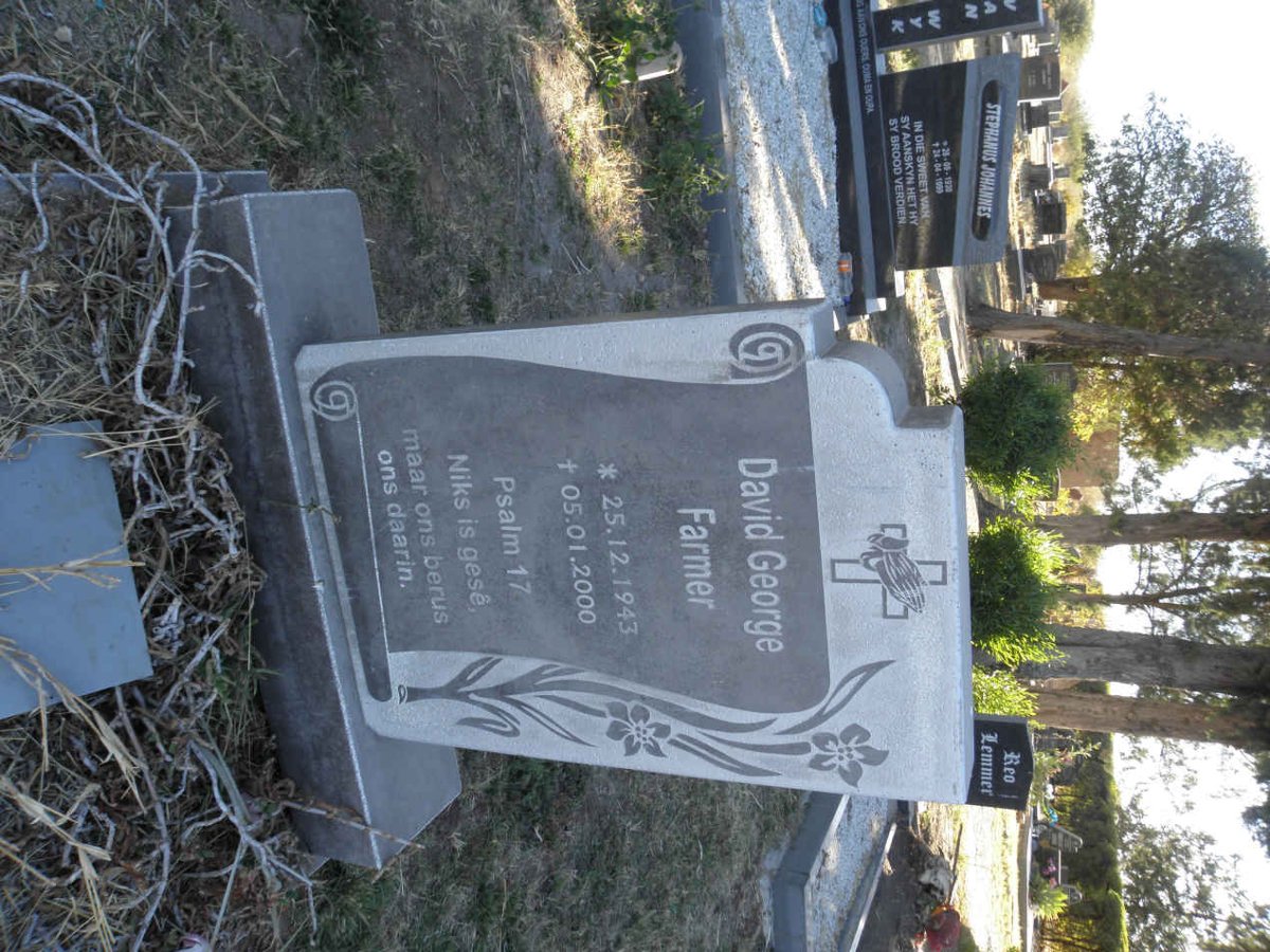 FARMER David George 1943-2000