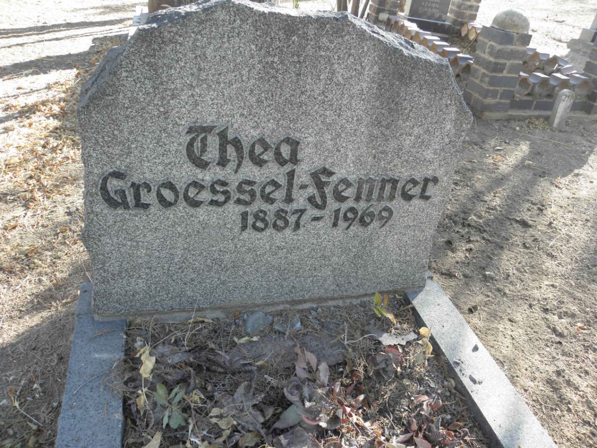 FENNER Thea, GROESSEL 1887-1969