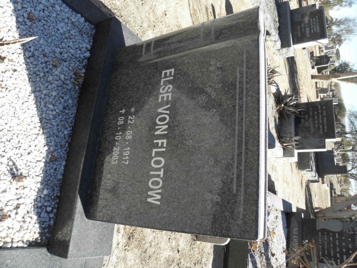 FLOTOW Wilhelm, von 1912-1968 &amp; Else 1917-2003