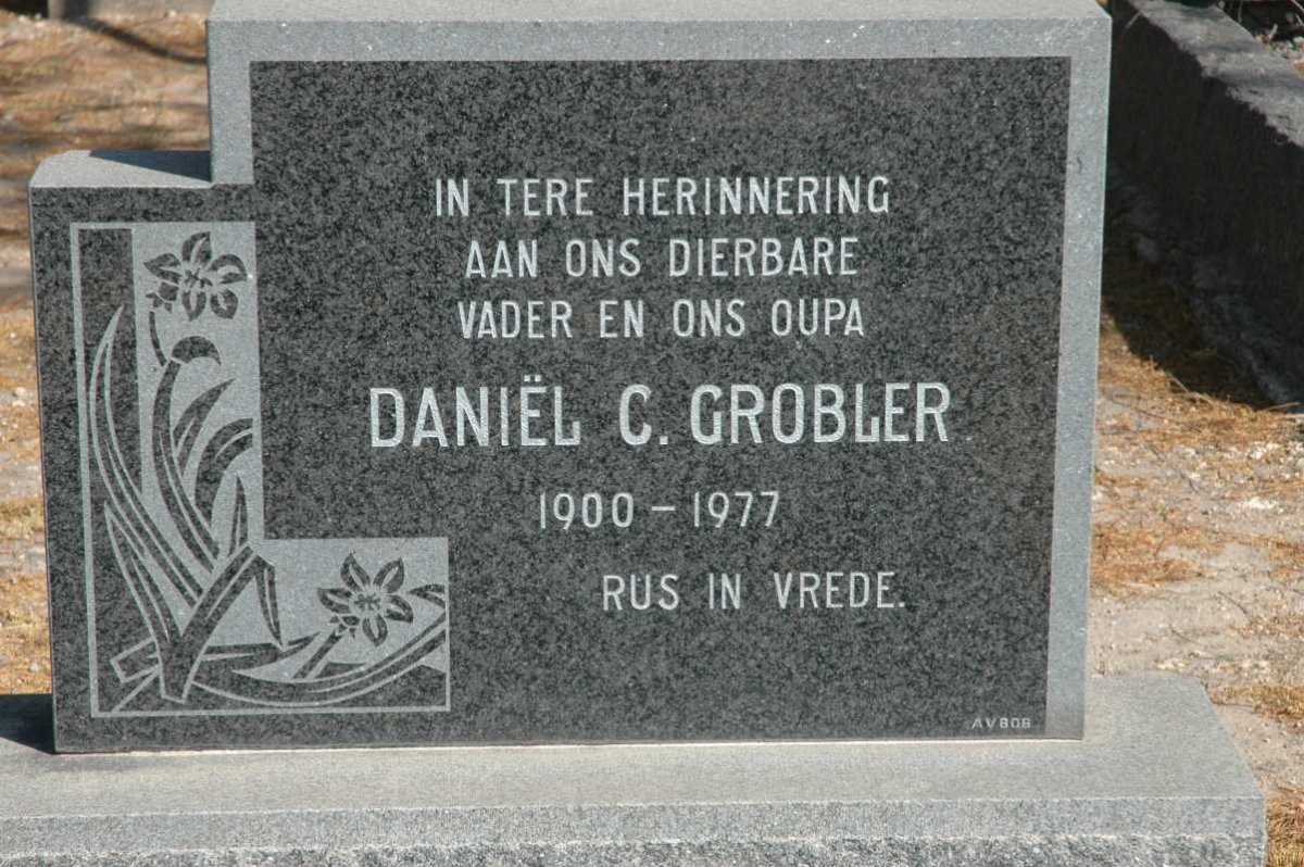 GROBLER Daniel C. 1900-1977