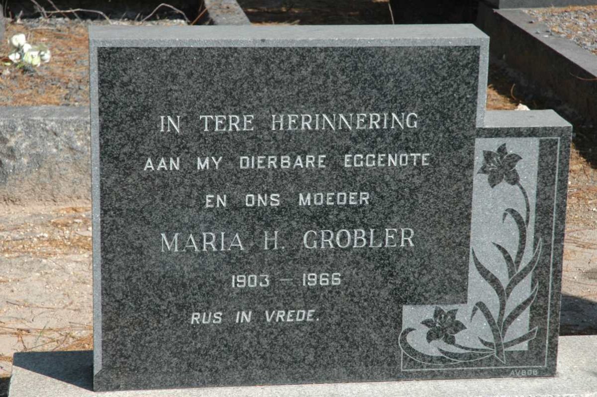GROBLER Maria H. 1903-1966