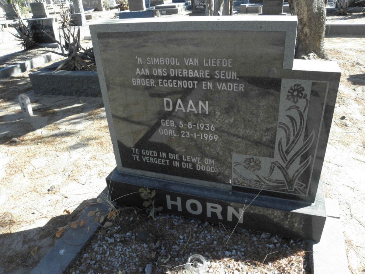 HORN Daan 1936-1969