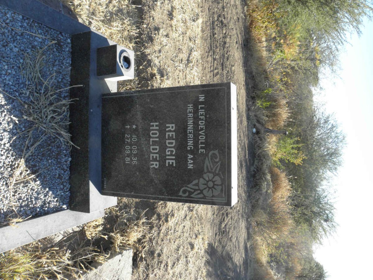 HOLDER Redgie 1936-1981