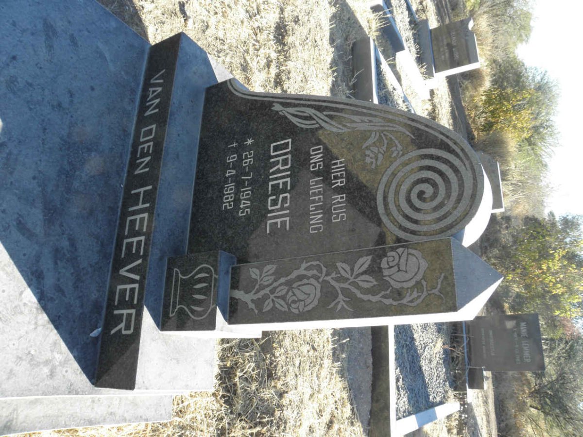 HEEVER Driesie, van den 1945-1982