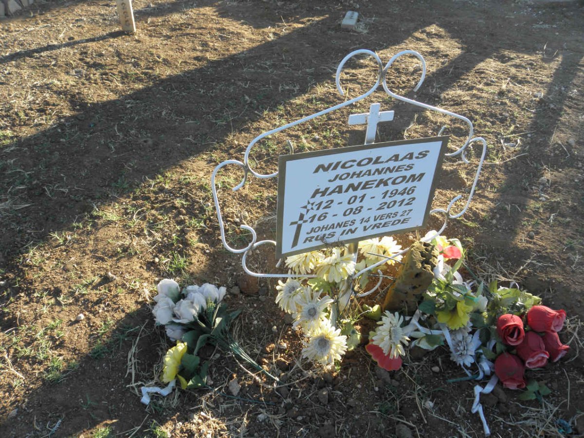 HANEKOM Nicolaas Johannes 1946-2012