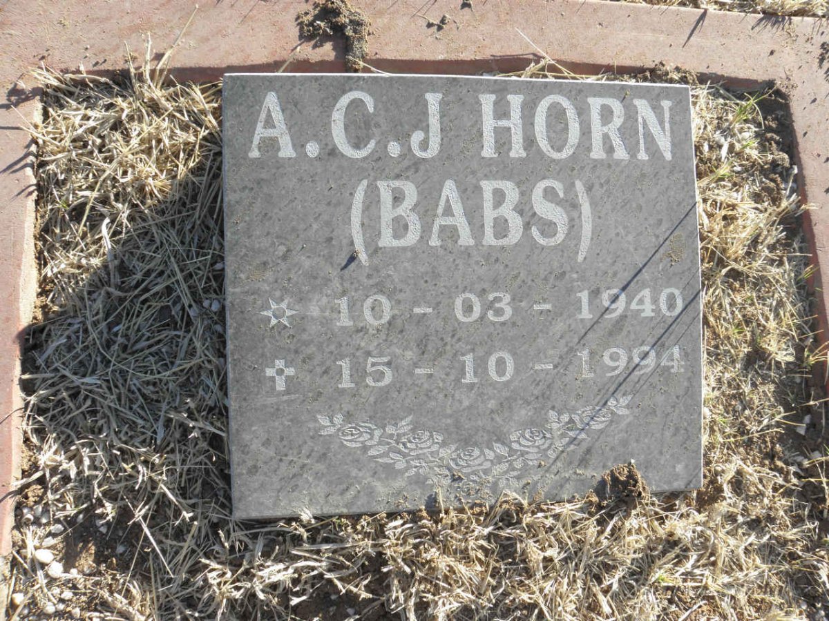 HORN A.C.J. 1940-1994