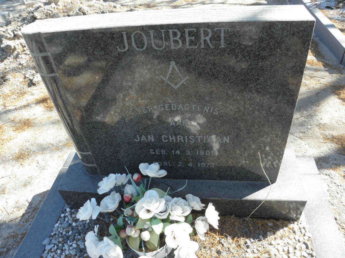 JOUBERT Jan Christiaan 190?-1973