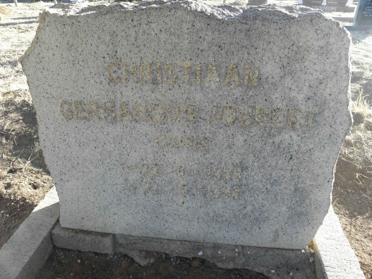 JOUBERT Christiaan Gerhardus 1935-1993