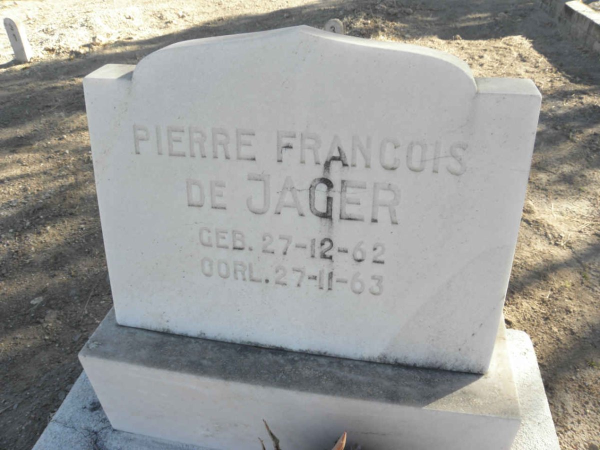 JAGER Pierre Francois, de 1962-1963