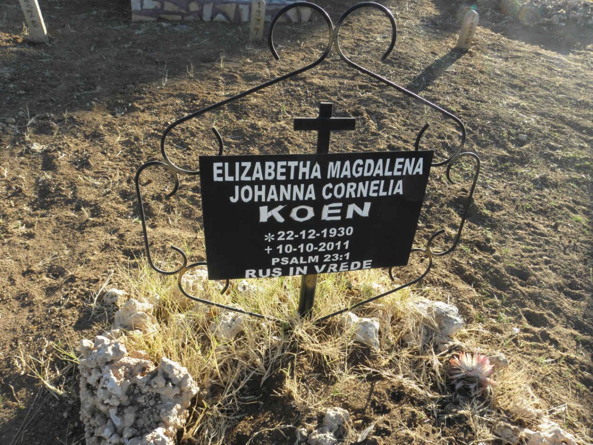 KOEN Elizabetha Magdalena Johanna Cornelia 1930-2011