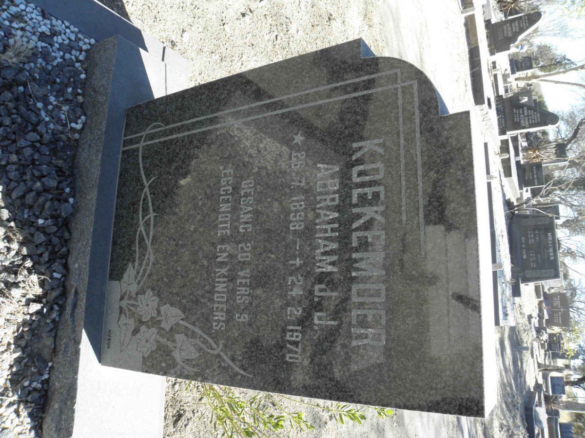 KOEKEMOER Abraham J.J. 1898-1970