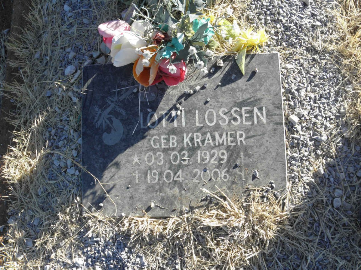 LOSSEN Lotti nee KRAMER 1929-2006