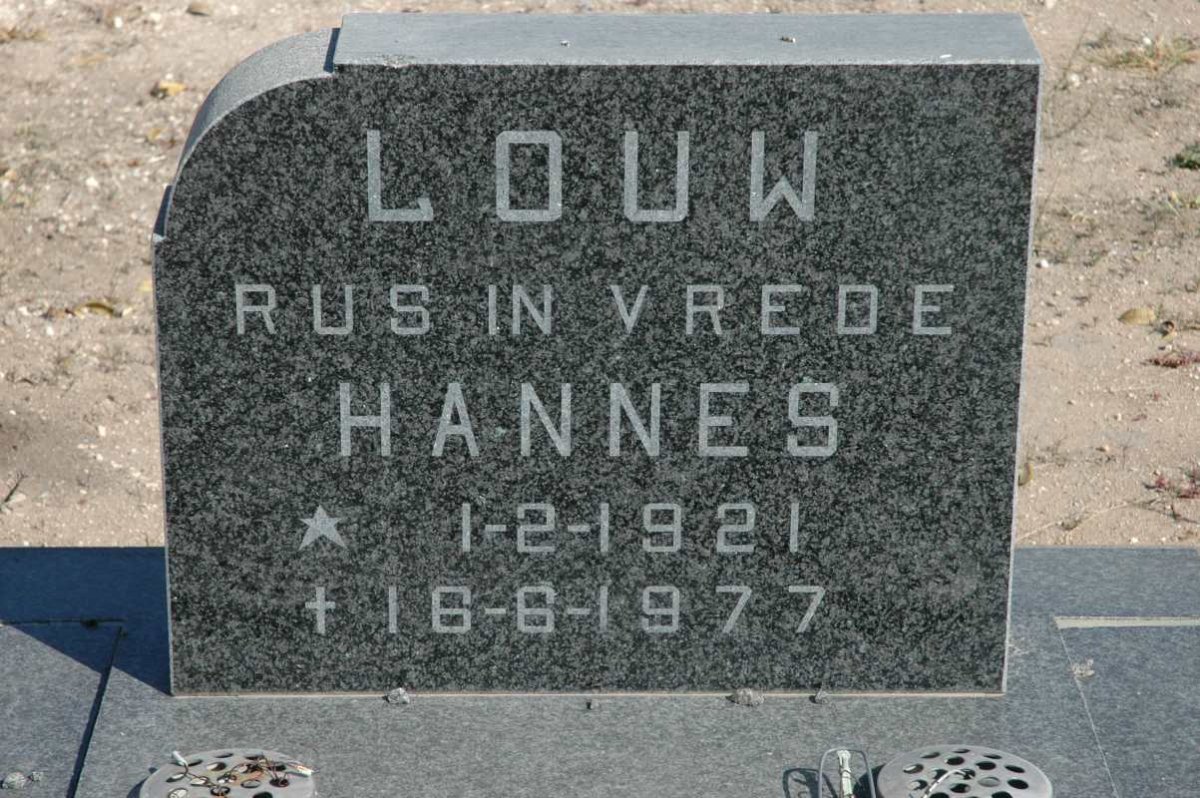 LOUW Hannes 1921-1977