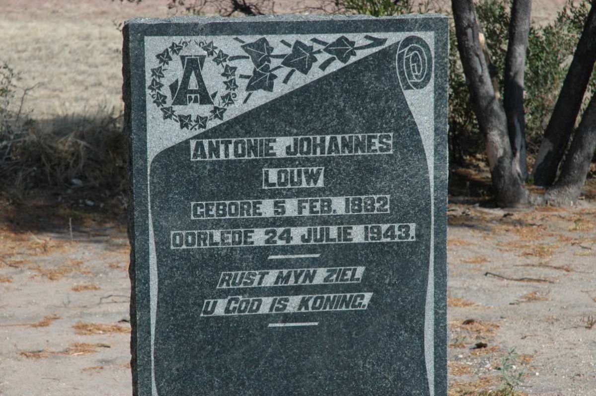 LOUW Antonie Johannes 1882-1943