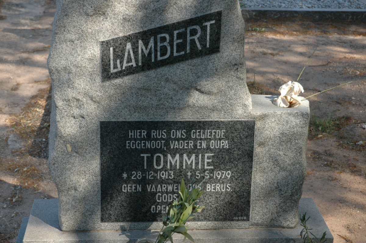 LAMBERT Tommie 1913-1979
