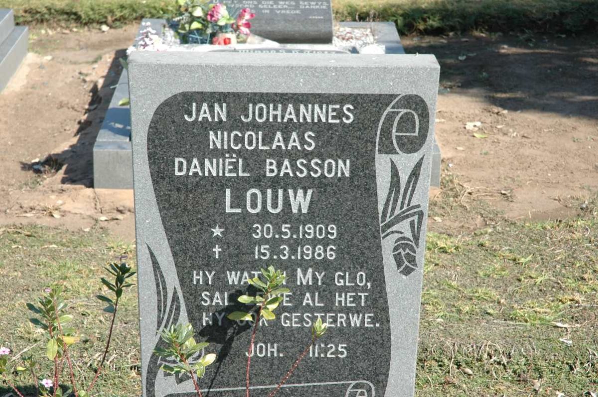 LOUW Daniël Basson 1909-1986