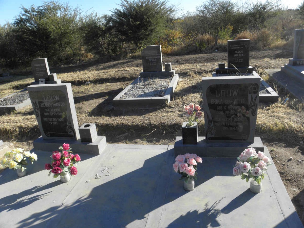LOUW Jacobus Francois 1919-1984 &amp; Erika HEEG 1926-1982