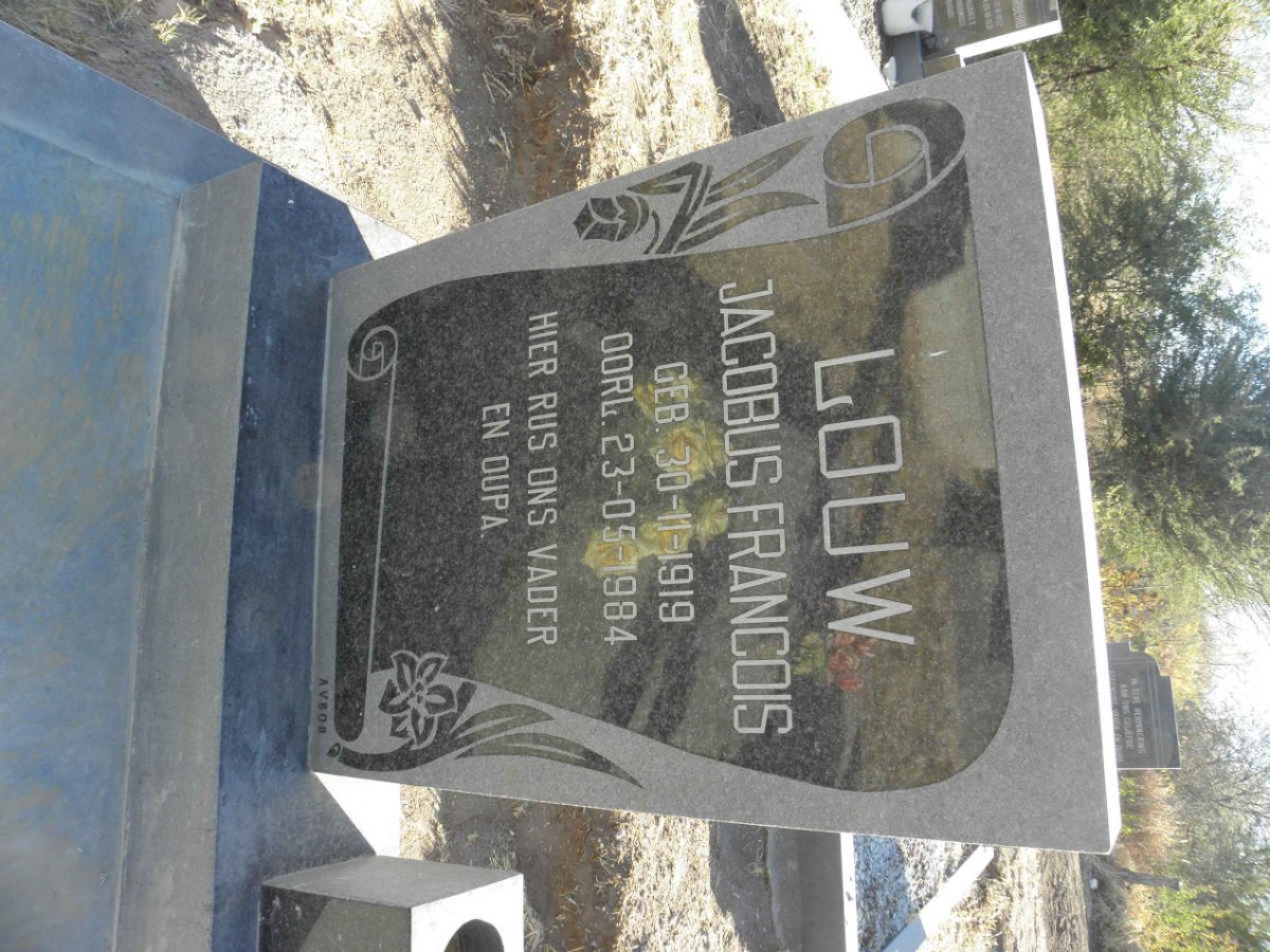 LOUW Jacobus Francois 1919-1984