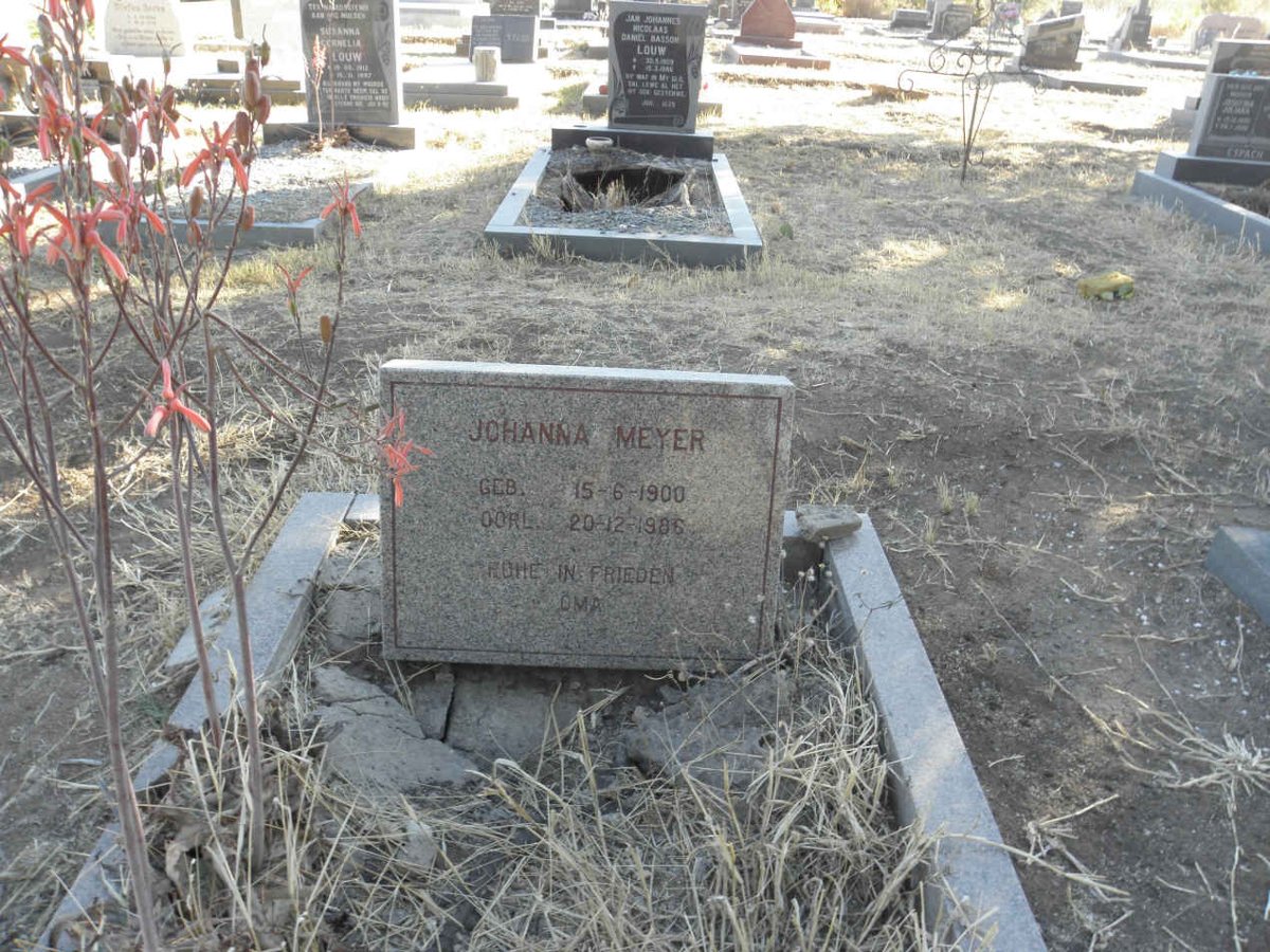 MEYER Johanna 1900-1986