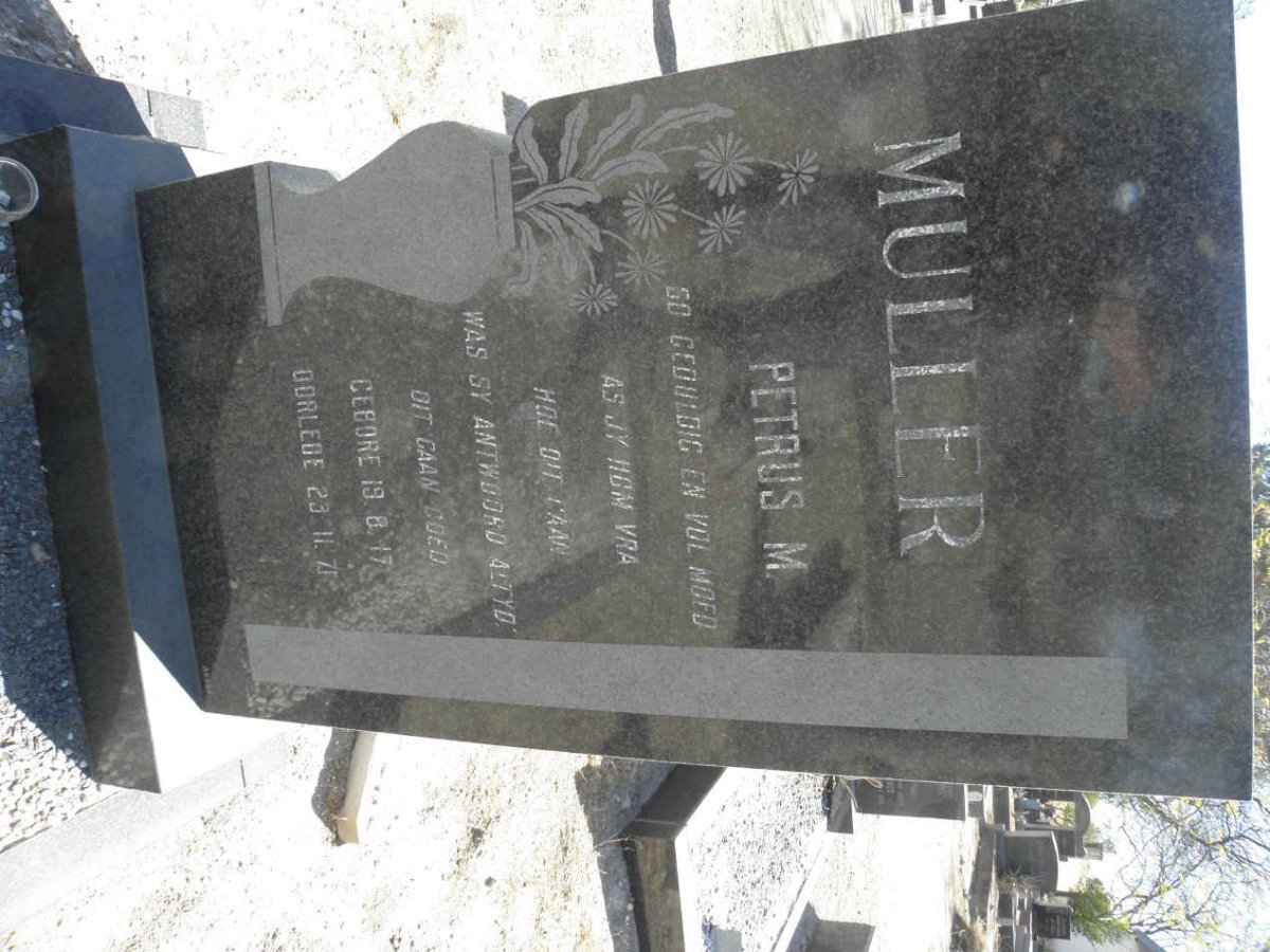 MULLER Petrus M. 1917-1971