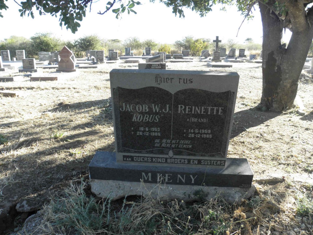 MIENY Jacob W.J. 1953-1985 &amp; Reinette BRAND 1959-1985