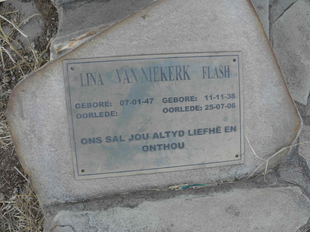 NIEKERK Flash, van 1938-2006 &amp; Lina 1947-