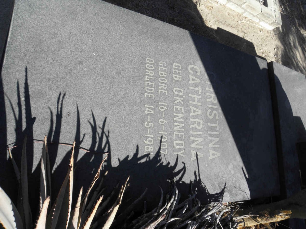 NEL Schalk Willem Burger 1897-1974 &amp; Christina Catharina O'KENNEDY 1907-1981