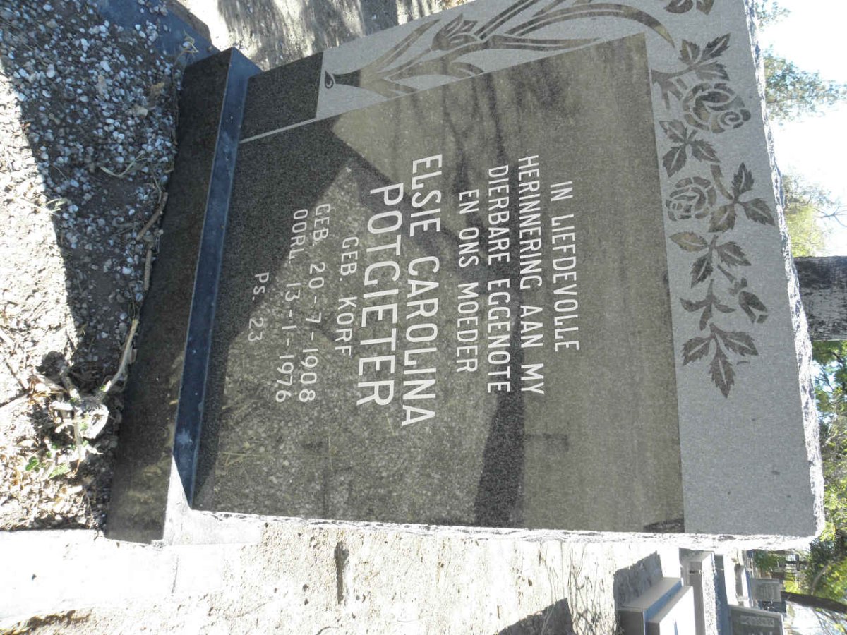 POTGIETER Elsie Carolina nee KORF 1908-1976