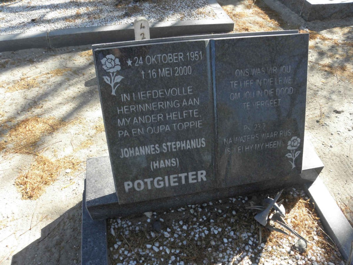 POTGIETER Johannes Stephanus 1951-2000