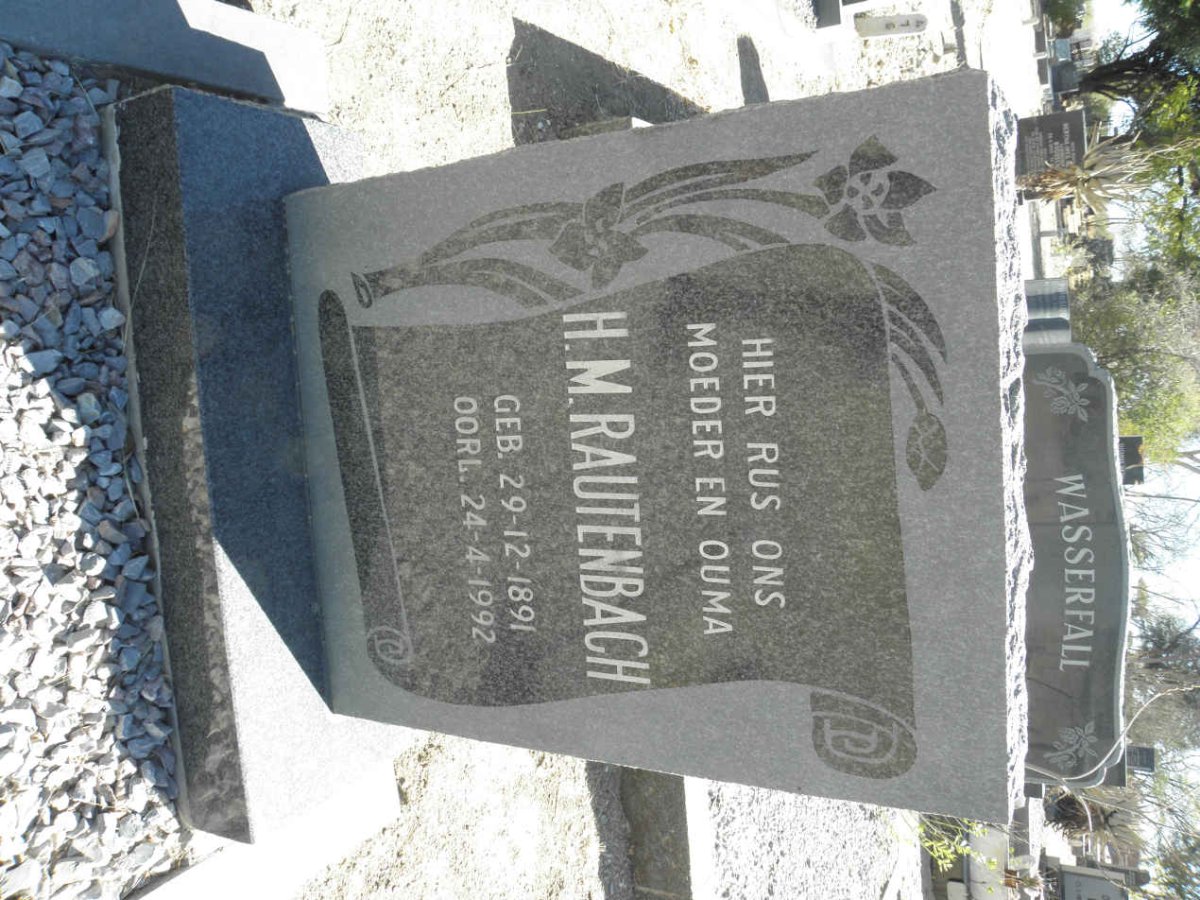 RAUTENBACH H.M. 1891-1992