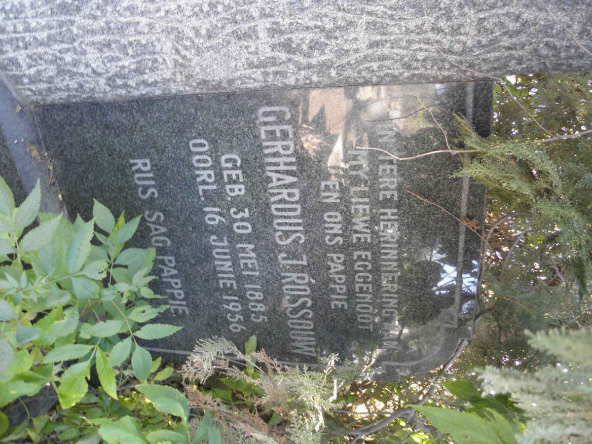 ROSSOUW Gerhardus J. 1885-1956