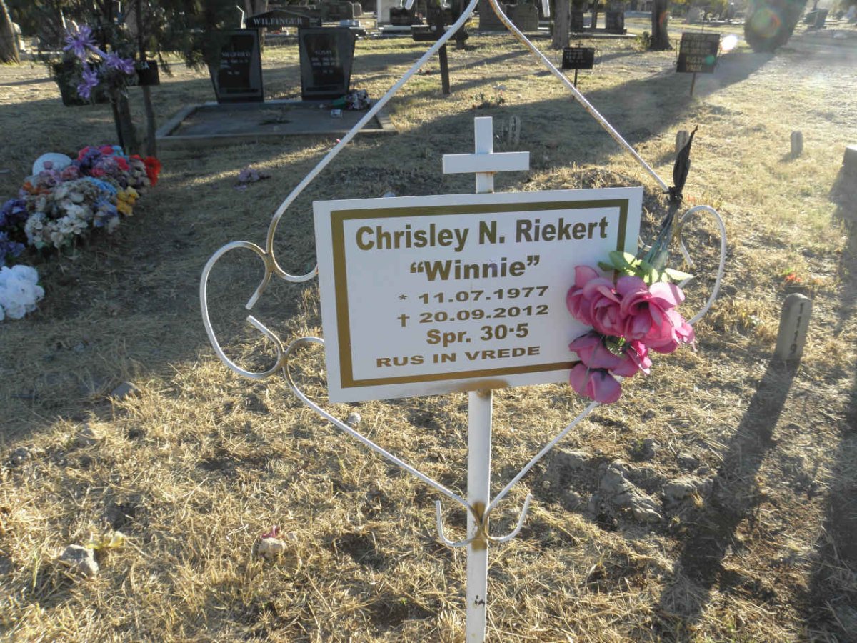 RIEKERT Chrisley N. 1977-2012
