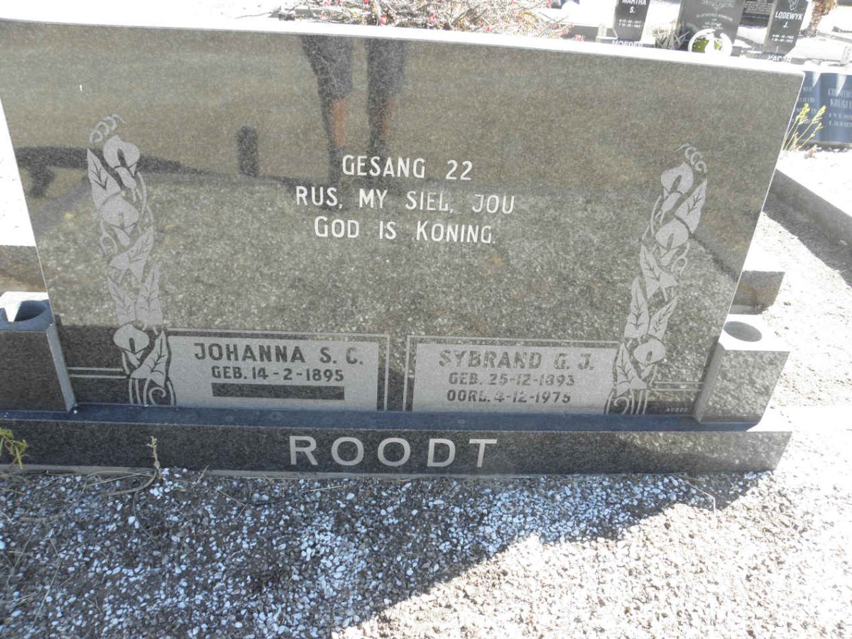 ROODT Sybrand G.J. 1893-1975 &amp; Johanna S.C. 1895-