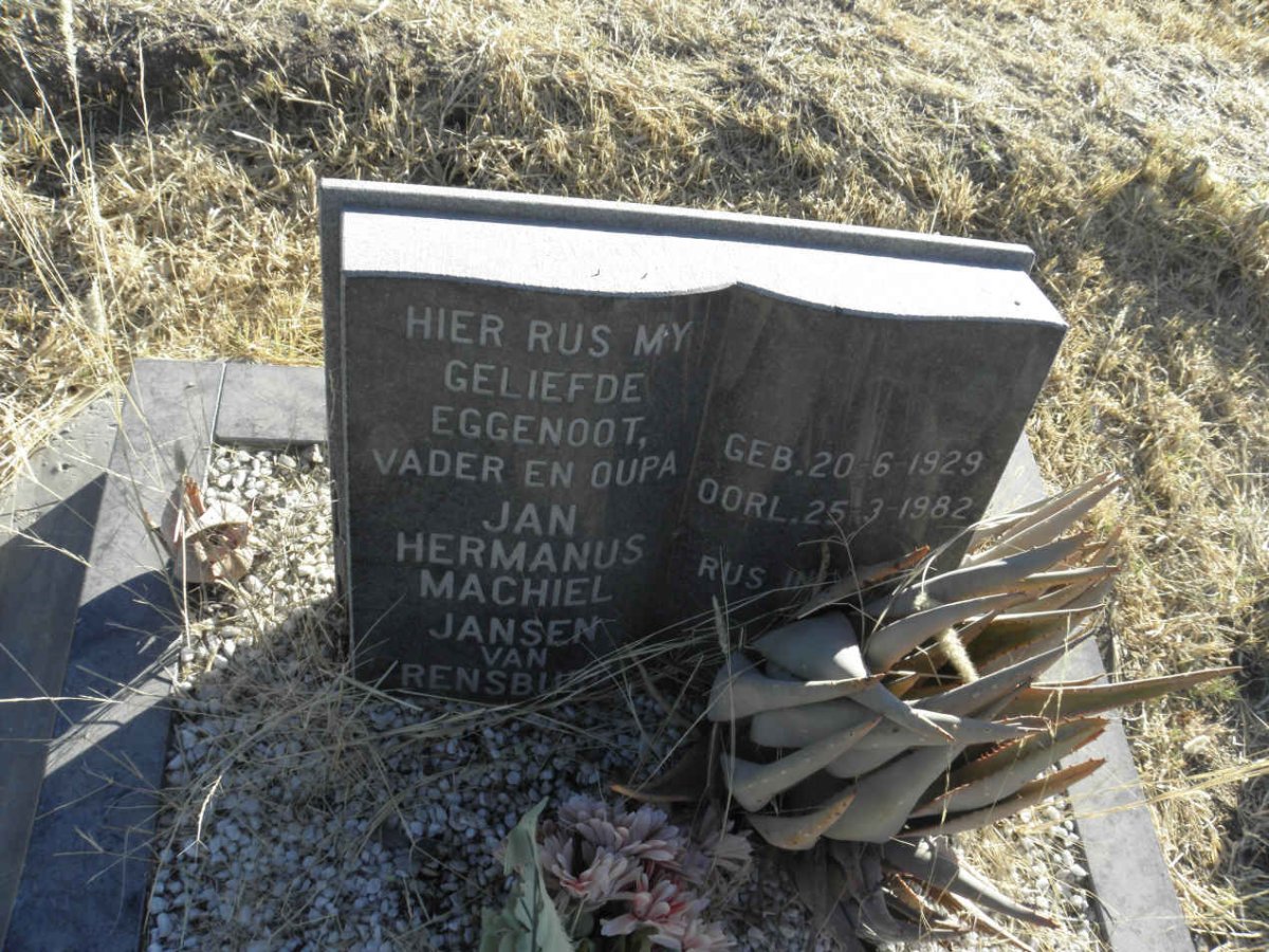 RENSBURG Jan Hermanus Machiel, Jansen van 1929-1982