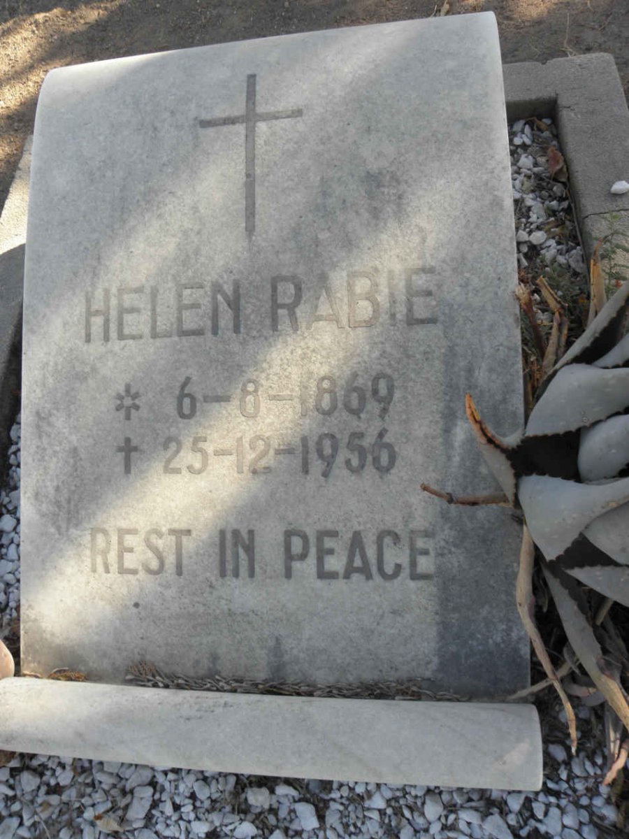 RABIE Helen 1869-1956