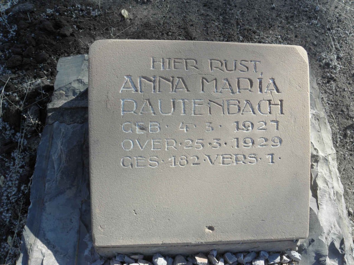 RAUTENBACH Anna Maria 1927-1929