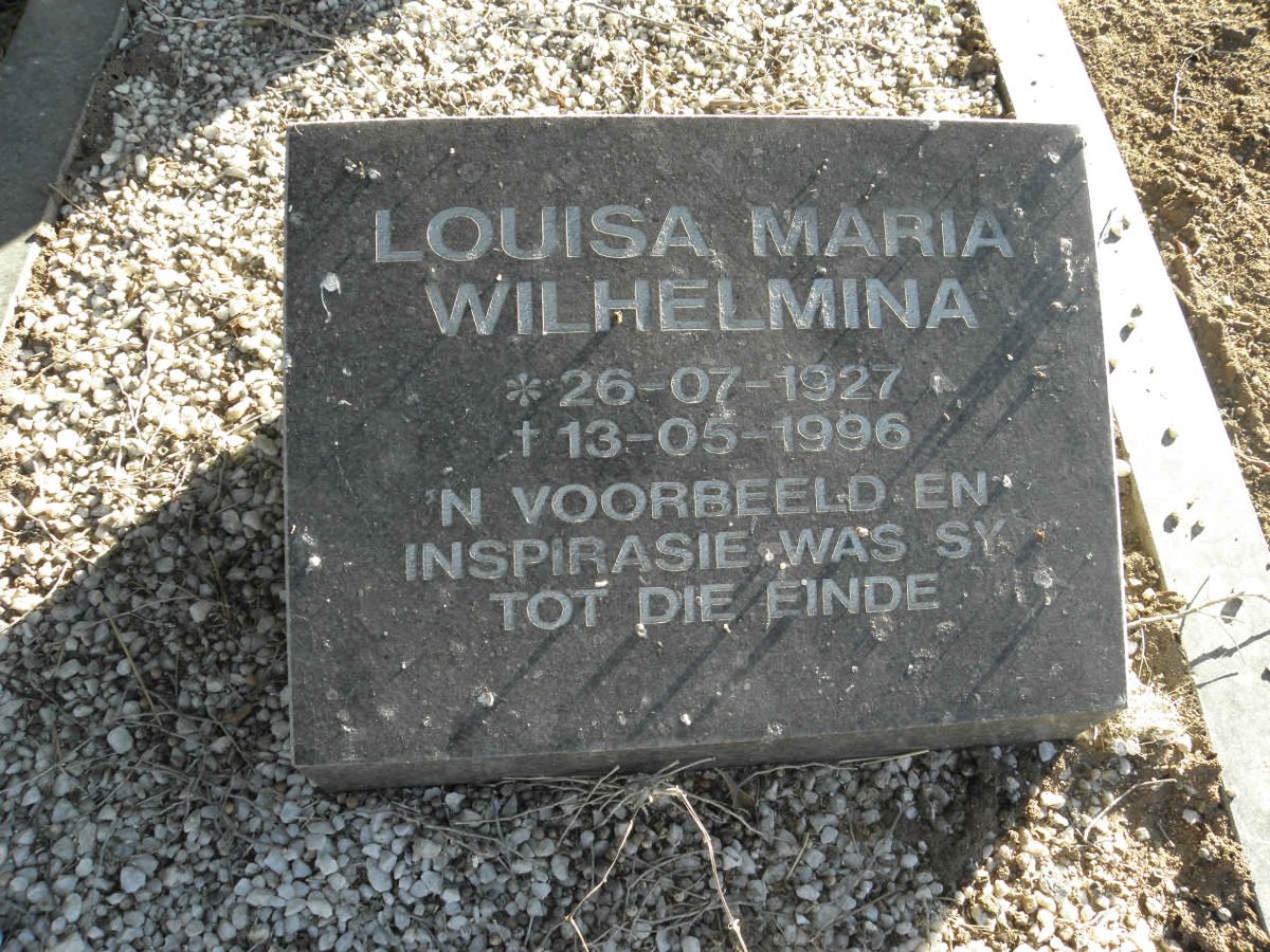 RAS Louisa Maria Wilhelmina 1927-1996