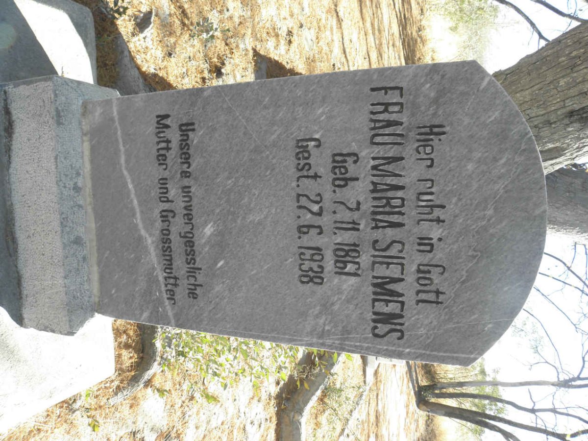 SIEMENS Maria 1861-1938