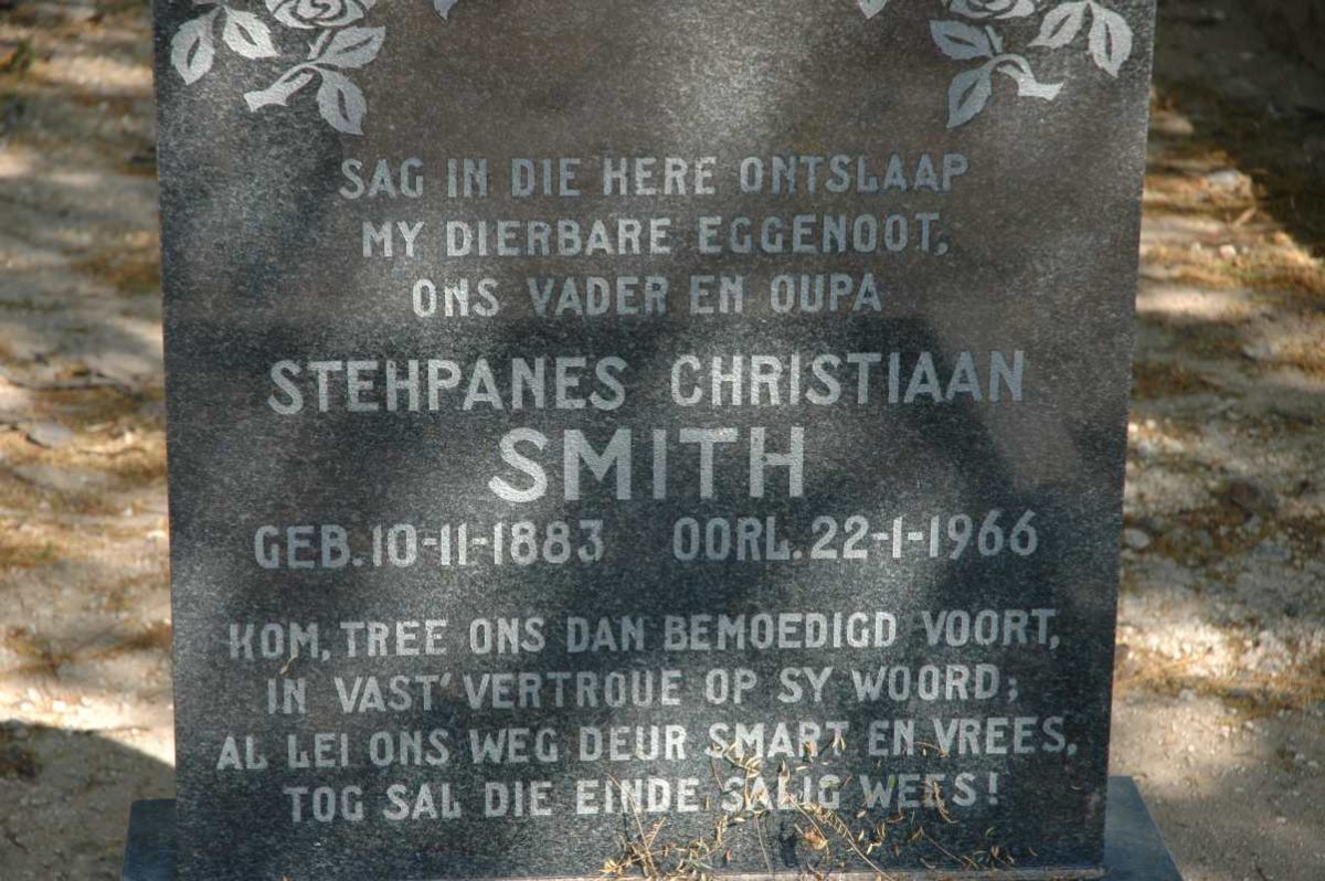 SMITH Stehpanes Christiaan 1883-1966