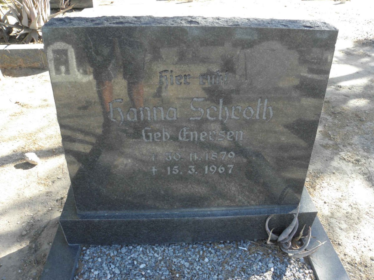 SCHROTH Hanna nee ENERSEN 1879-1967