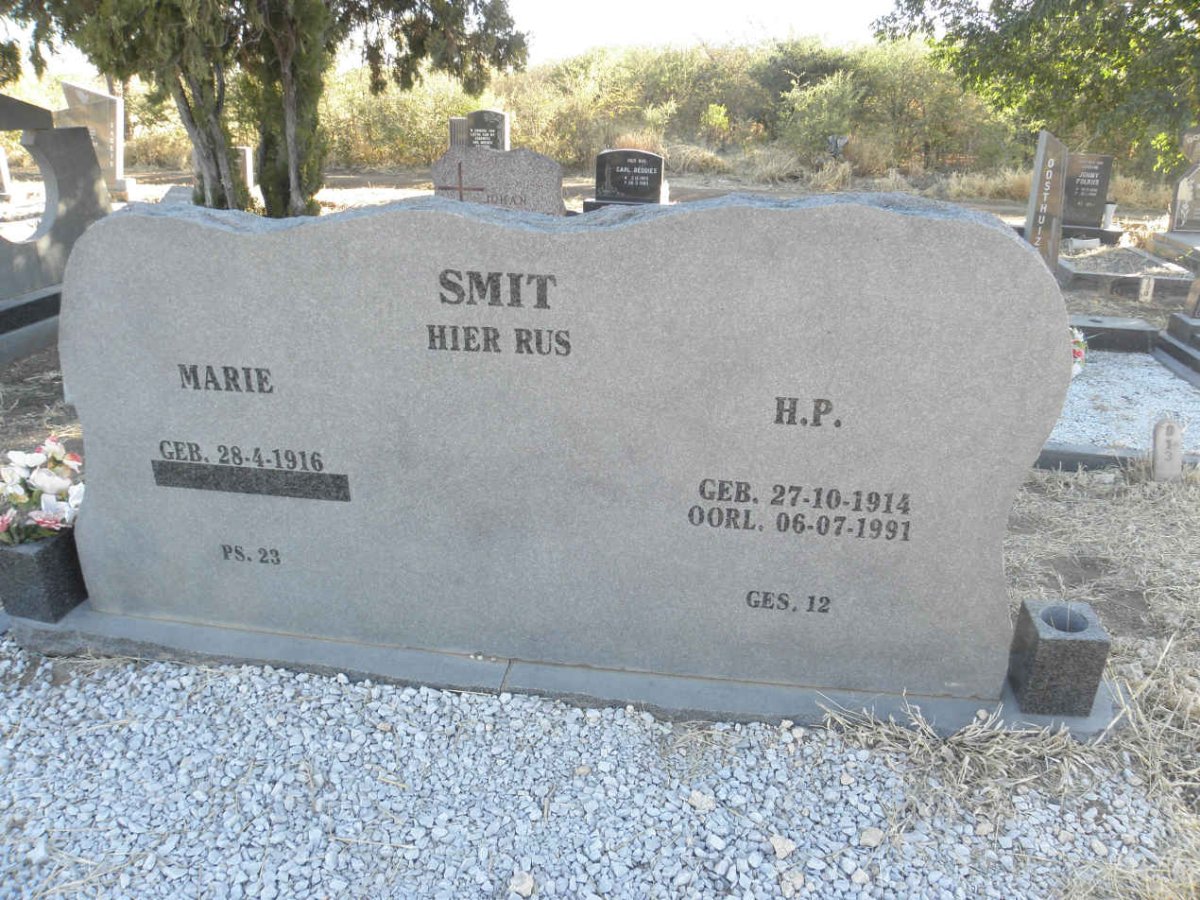 SMIT H.P. 1914-1991 &amp; Marie 1916-
