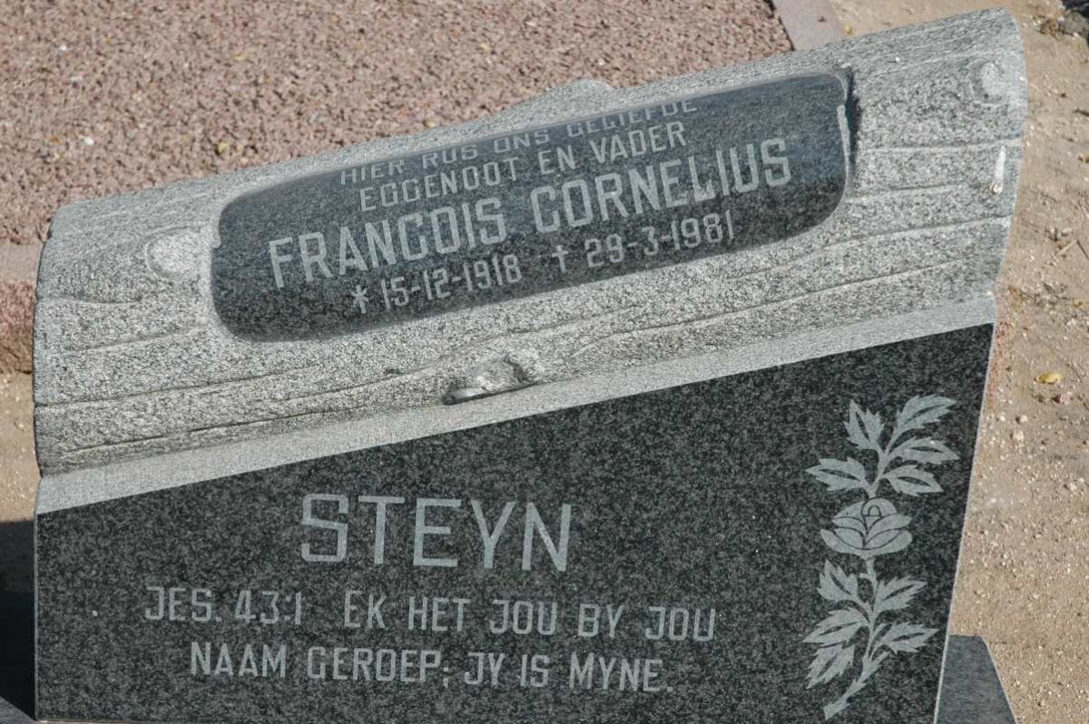 STEYN Francois Cornelius 1918-1981