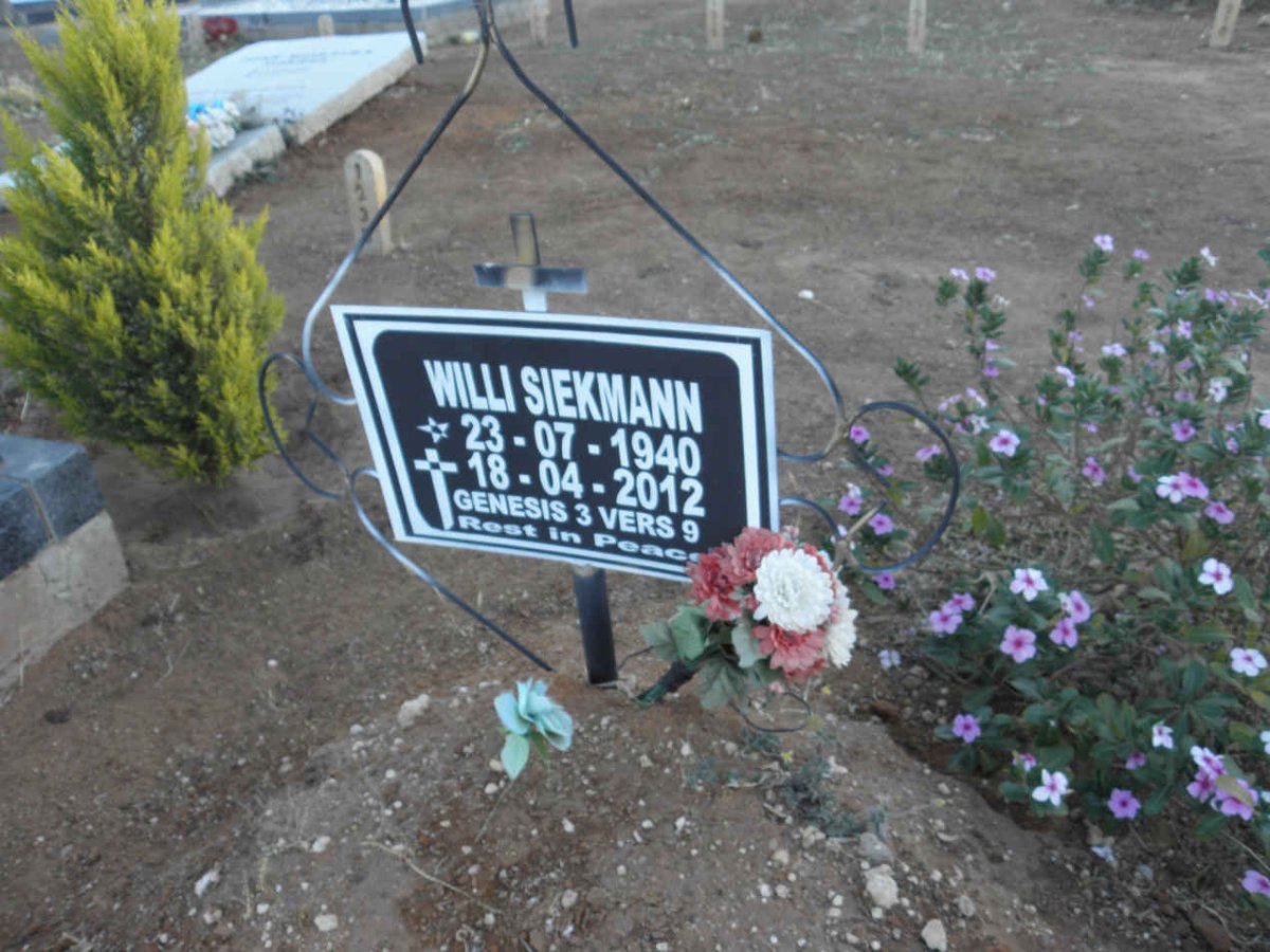 SIEKMANN Willi 1940-2012