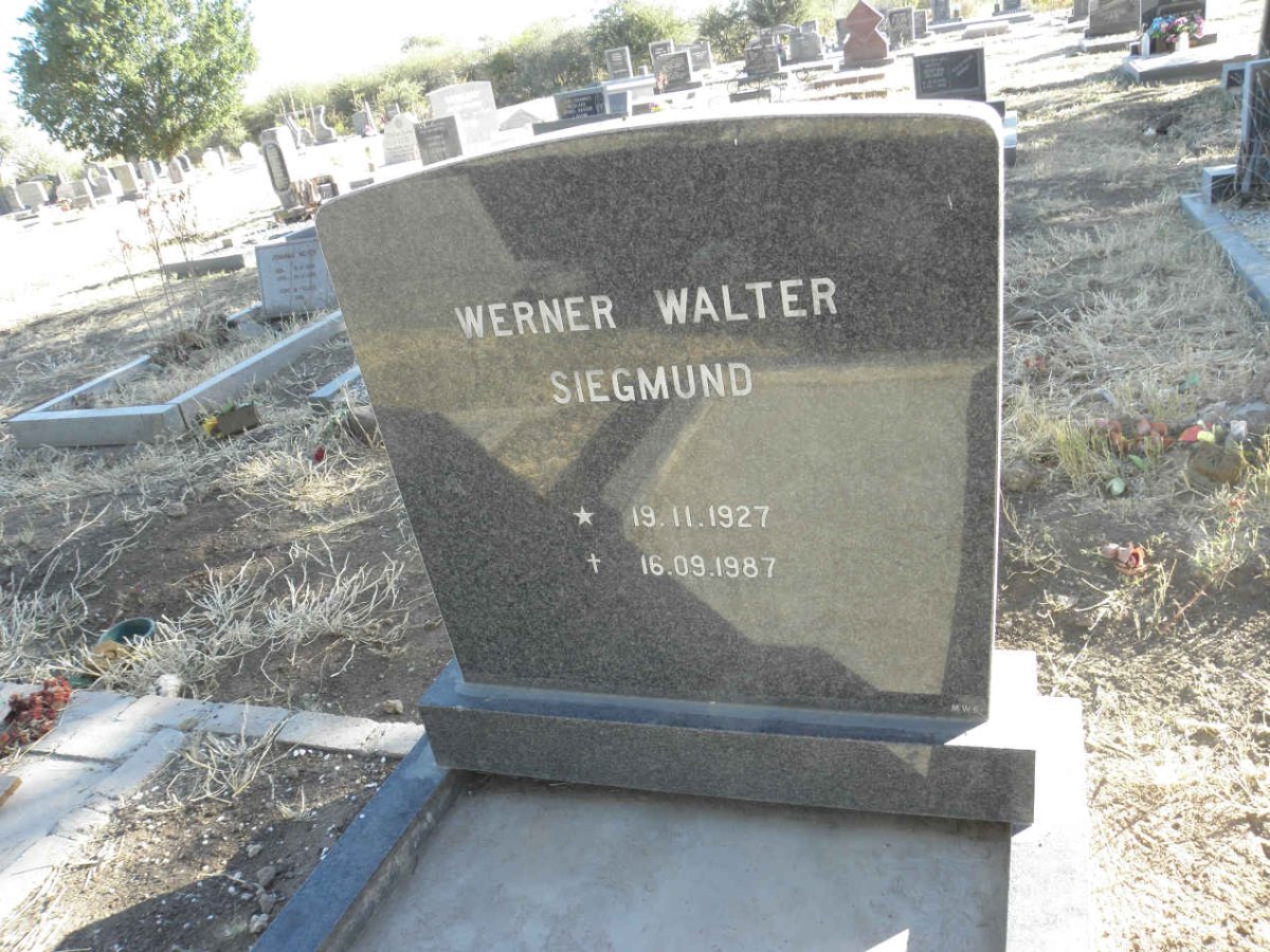 SIEGMUND Werner Walter 1927-1987