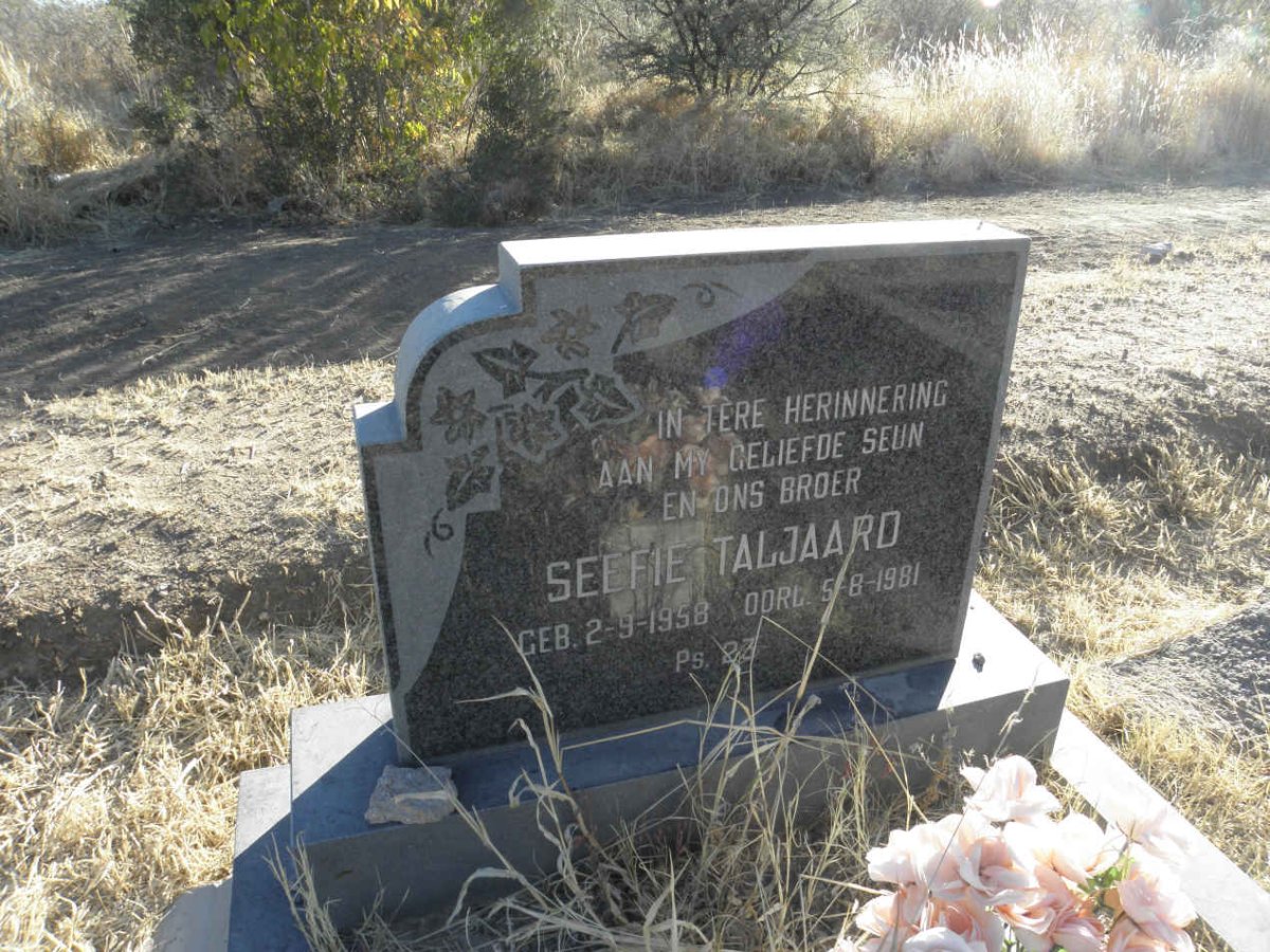 TALJAARD Seefie 1958-1981