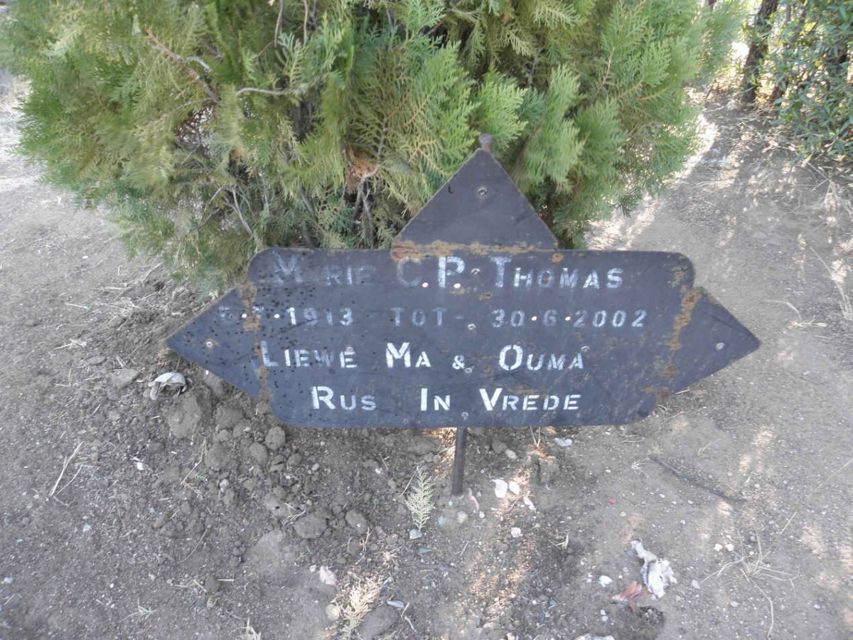 THOMAS Marie C.P. 1913-2002