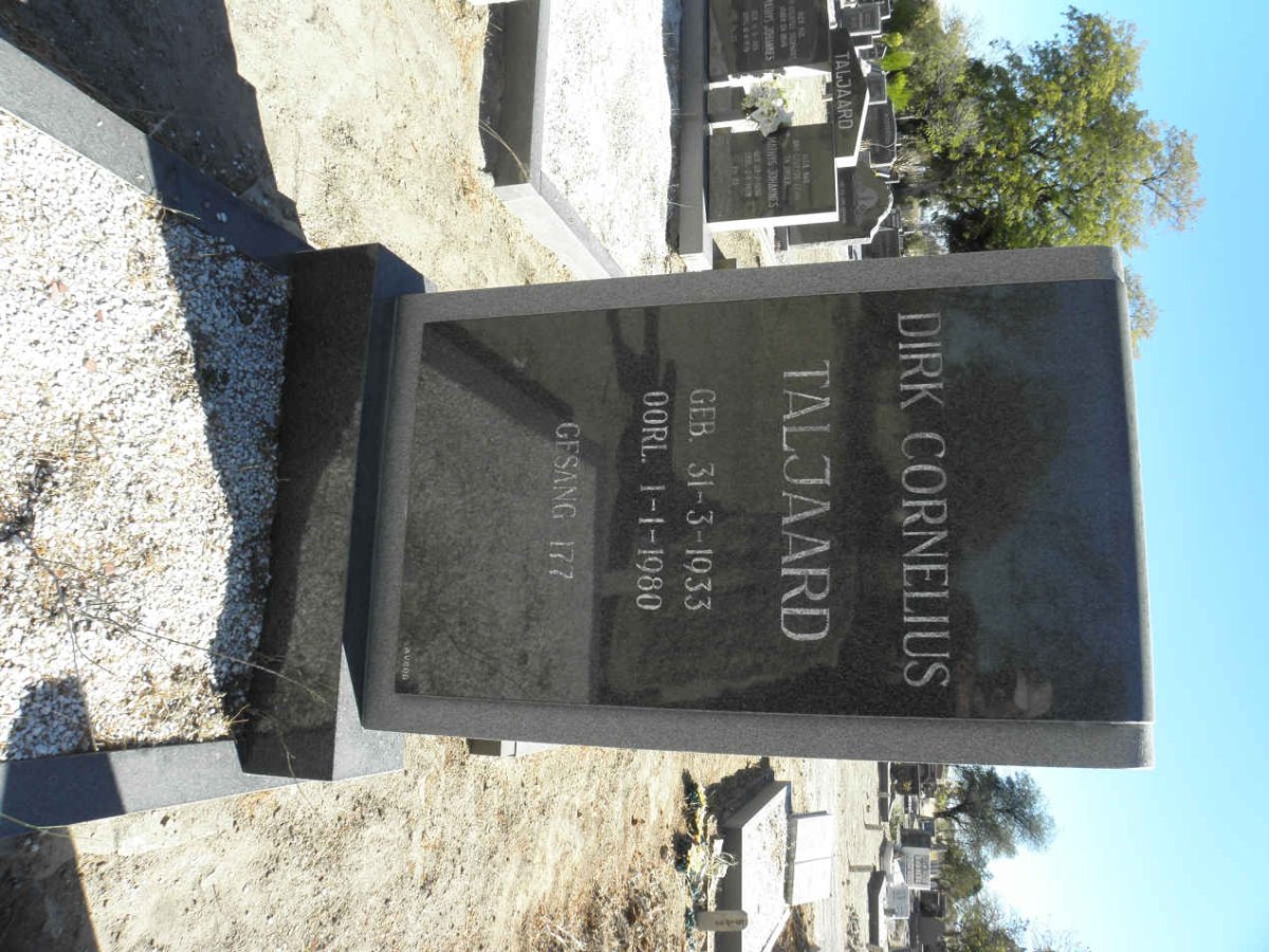 TALJAARD Dirk Cornelius 1933-1980